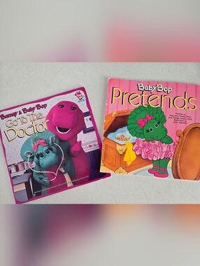 Barney The Dinosaur Baby Bop Book Lot Vintage